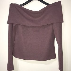 NWOT- Forever 21 foldover Off the shoulder top